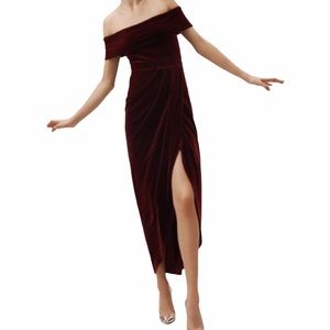 Anthropologie BHLDN Edison Velvet Dress NWOT